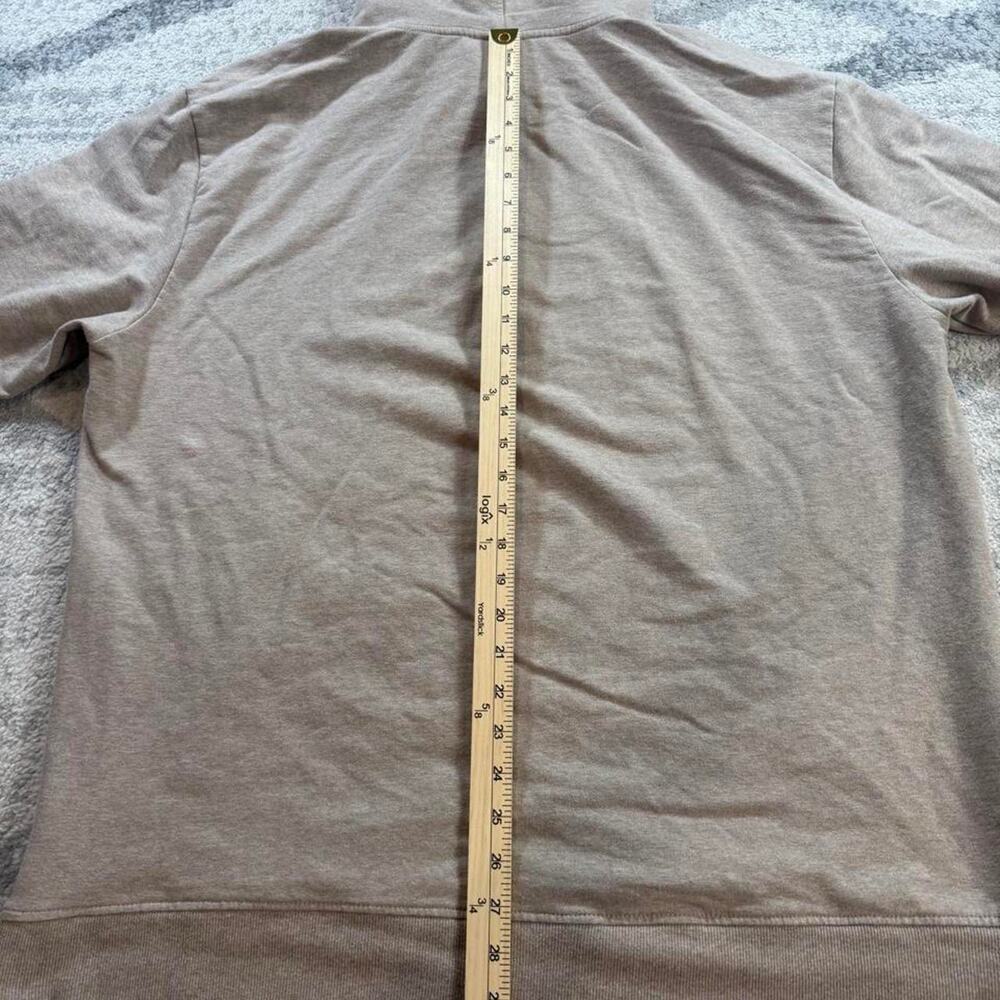 Patagonia Hoodie Mens Medium Tan Fitz Roy Bear Midweight Organic Cotton Stretch - Picture 5 of 5